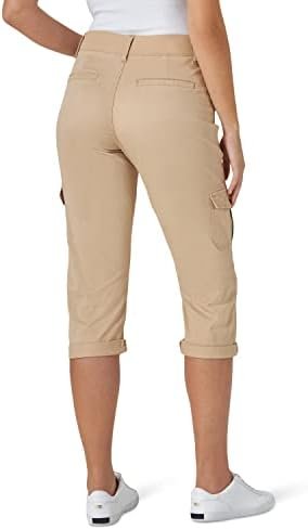Lee Women's Relaxed Fit Austyn Knit Waist Cargo Capri Pant - Image 3