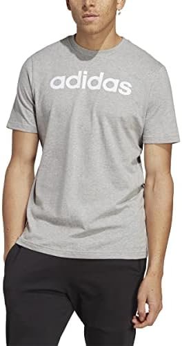 adidas Men's Essentials Single Jersey Linear Embroidered Logo T-Shirt